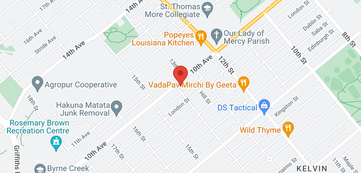 map of 1368 TENTH AVENUE